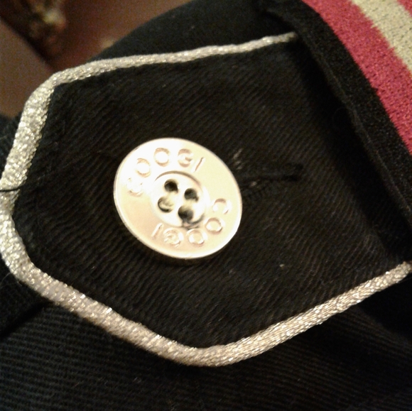 Coogi Mens XL Military Navy Parka Jacket Blazer Embroidered Patches black - Picture 8 of 10